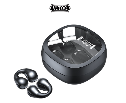 Vitog Wireless Earbuds JR01 Bluetooth 5.3 Headphones With Noise Cancelling Ear Clipping Design