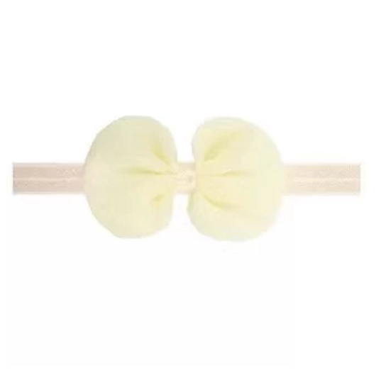 Baby Bowknot Hairband Girls Elastic Hairband Newborn Photography Headband Hair Acessories H9
