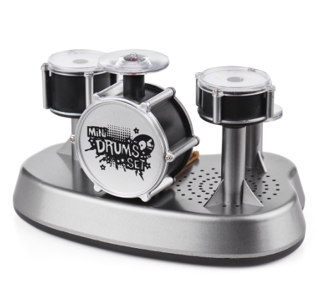 Electronic Mini Finger Drum Finger Touching Drum with Sounds and Lights Percussion Musical Instrument for Boys Girls