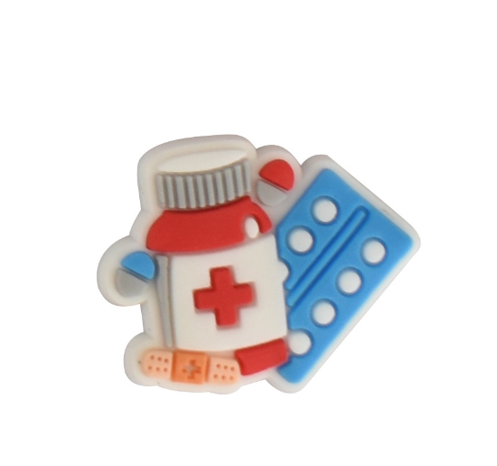 Cartoon Nurse Cap Crocs Jibbitz Medical Shoe Charms Medicine Kit Jibitz Croc Bandag Jibbits Charm for Kids Shoes Accessories Decoration 16