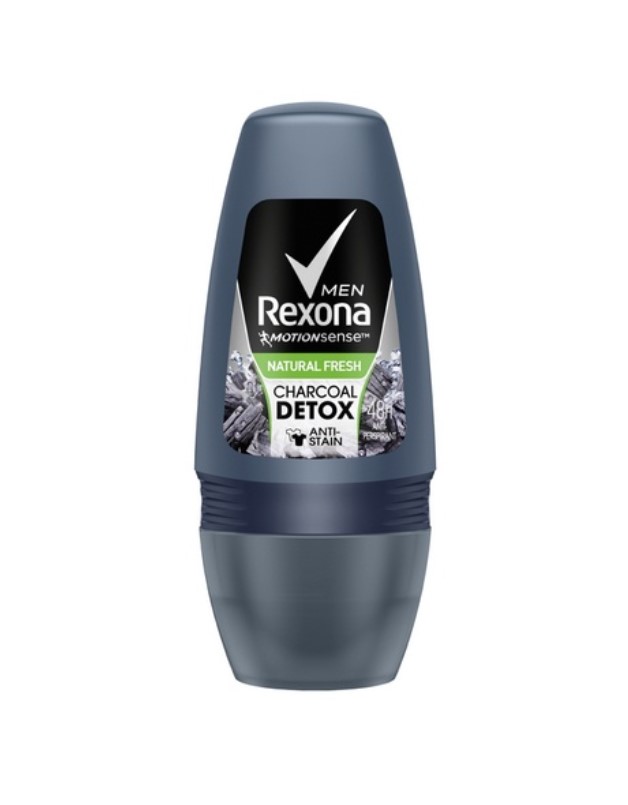 Rexona Men Motionsense Roll On Deodorant Charcoal Detox 50ML