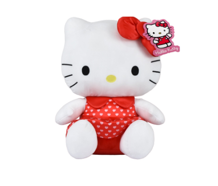 Hello Kitty in Heart Dress Red 15 Inch Collectible Plush