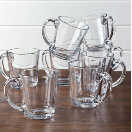 Transparent Glass coffee Mug Glassware Set Clear Mug ZB243