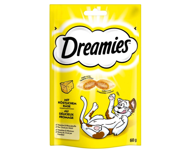 Dreamies Cat Treats with Delicious Cheese 60g