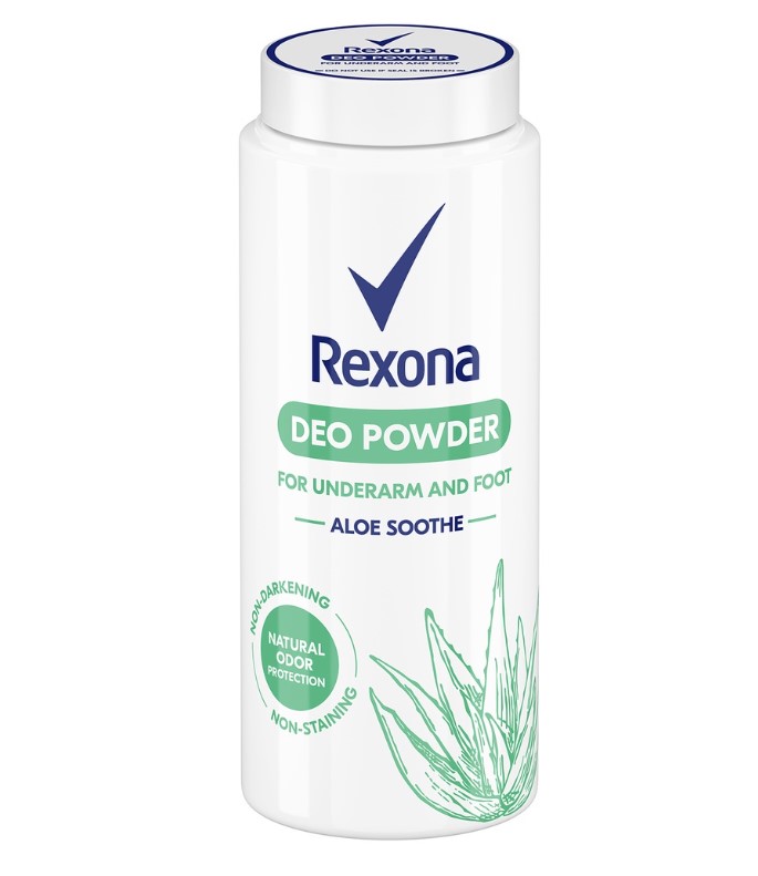 Rexona Deo Powder Aloe Soothe for Underarm and Foot 80G