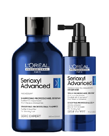 Professionnel Serioxyl Anti-Hair Loss Hair Serum and Shampoo for Hair Growth