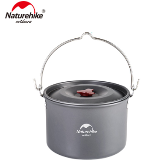 Naturehike 4-6 person Outdoor Cookware 4L Cooking Pot Utensils for Camping Picnic set Pot NH17D021-G