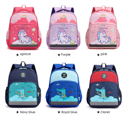 Unicorn Cartoon Backpacks Kindergarten Girl Boy Dinosaur Schoolbag Fashion Large Capacity Study Bag