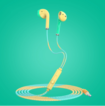 KAXOE New Macaron Wired Headset 3.5mm In-ear Music Universal Earphone With Microphone