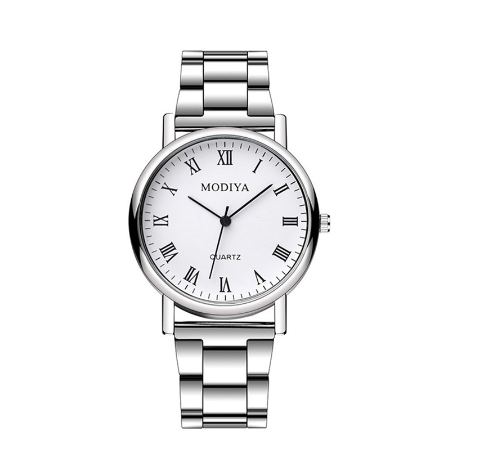 Men Casual Quartz Watch with Stainless Steel Strap M12