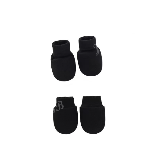 Baby Mittens and Booties Set Newborn Infant Cotton Mitten Set M31