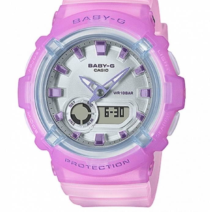 Casio Baby-g BGA-280-6A Digital Analog Rubber Strap Watch For Women