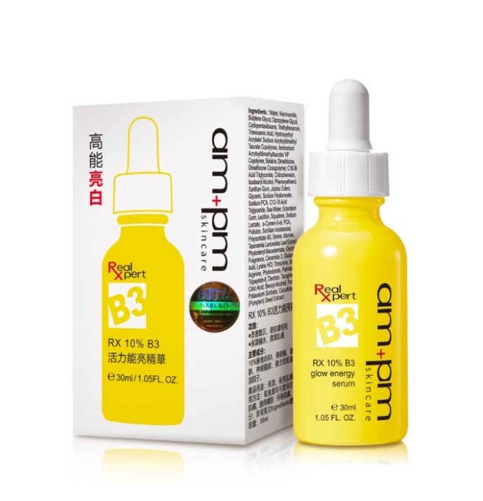 Naruko AM plus PM Rx10Percent B3 Glow Energy Serum