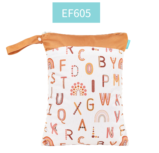 Happyflute Wetbag For Baby Diapers Nappies Waterproof Reusable Diaper Bag With Two Zipper D12