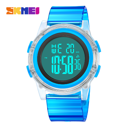 Skmei 1997 Watch for Women Fashion Trend Single Display Waterproof Digital BLUE