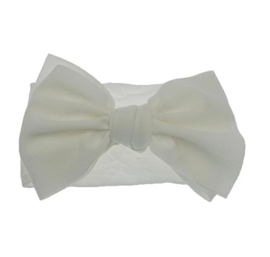 New Baby Nylon Headband Simple Solid Color Children's Hair Accessories High Elastic Bow Infant Headband BH13