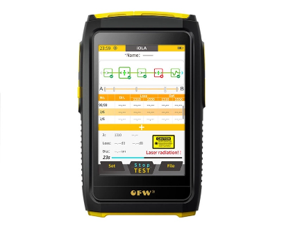 Mini OTDR Active Fiber Live Test 1550nm 20dB Fiber Optic Reflectometer OPM VFL OLS iOLA Event Map Fiber Tester Otdr