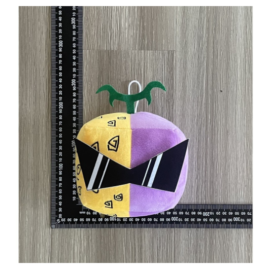Blox Fruits Plush Toys Blox Fruits Game Peripheral Fruit Leopard Print Box Plush Toy Purple Box Doll B15