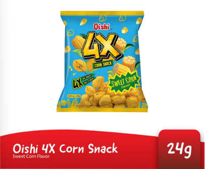 Oishi 4X Corn Snack Sweet Corn Flavor 24g