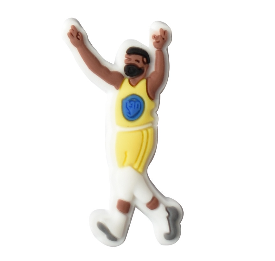 Cute Curry Basketball Jibbitz Kobe Shoe Charms Lakers Bryant Jibitz Croc Charm NBA Croc Jibbits Pin for Men Shoes Accessories Decoration B23