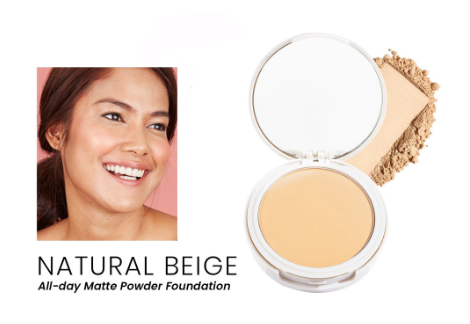 blk cosmetics daydream all-day matte powder foundation natural beige