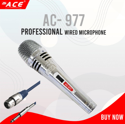 Ace AC-977 Professional Dynamic Vocal Audio Microphone