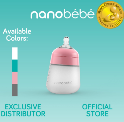 Nanobébé Silicone Bottle, 9 oz (270 ml) - Single Pack
