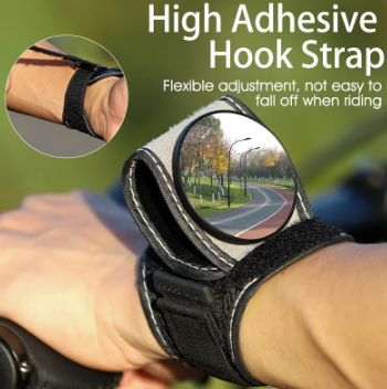 WEST BIKING Hd Bicycle Rear View Mirror Arm Wrist Strap Safety Rear View Cycling Accessories Mtb Road Mirrors