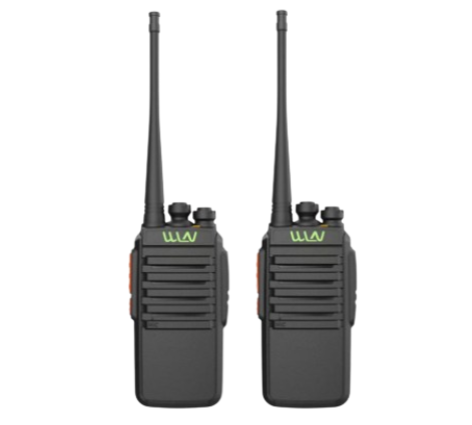 WLN KD-CV1Plus 5W 16 Channel UHF 400-470MHz Two-Way Walkie Talkie Radio Set of 2