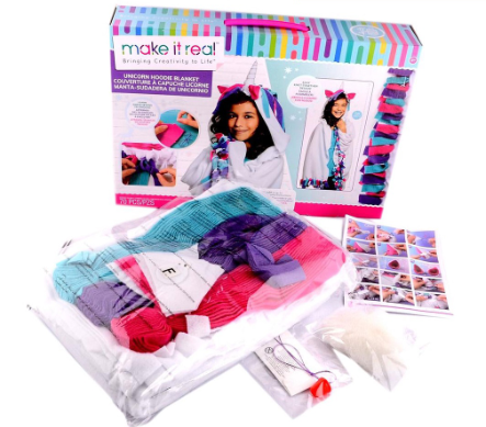 Make It Real Unicorn Hoodie Blanket