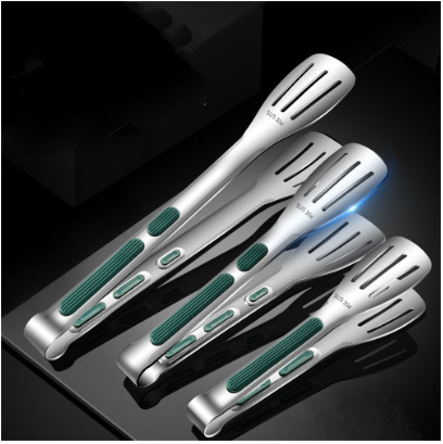 Non-Slip Stainless Steel Food Tongs Meat Salad Bread Serving Clip Barbecue Grill Buffet Clamp Cooking Tools Kitchen Accessories