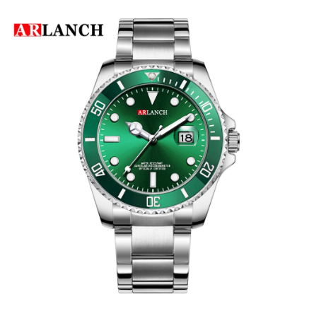 ARLANCH Watch for men Quartz Watch Waterproof Luminous Calendar Stainless Steel Strap AR-306 4