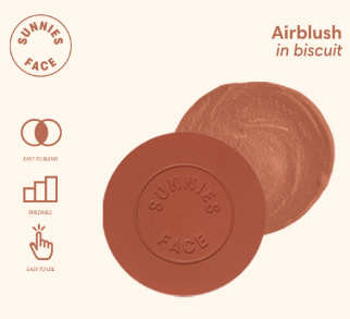 Sunnies Face Airblush Cream Blush & Cheek Tint Biscuit
