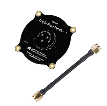 5.8GHz Triple Feed Patch Antenna SMA Directional Circularly