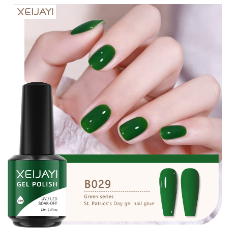 1PCS 15ML Green Nail Gel Polish Nail Supplies vernis Semi Permanent Nail Art Manicure Soak Off LED UV Gel Nail Varnishes