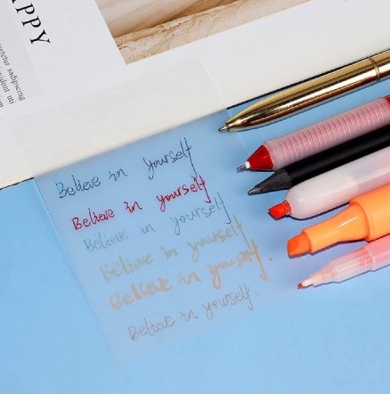 50Sheets Transparent Sticky Notes Set Waterproof Sticky Memo Weekly Plan Messages To Do List Notepad