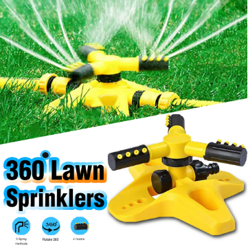 Updated Garden Sprinkler 360° Automatic Rotating Adjustable Water Sprinkler Lawn Sprinkler System