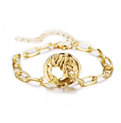 Metal bracelet paper clip bangle hand jewelry