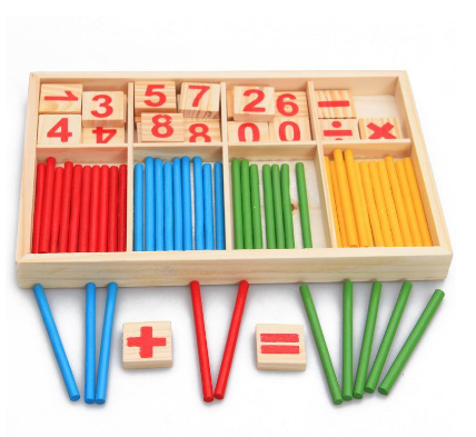Math  KIds Baby Wooden Toys For Children Counting Sticks Toy Kids Educational Toys Abacus