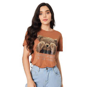 Lovito Women Casual Cartoon Basic T-Shirts LBL08047