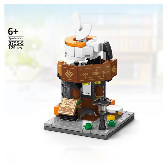 City Series 6 IN 1 SWAT Engineering Vehicle Educational Toy Model Block Toys Boy Children's Day Gift B50