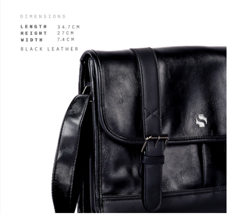 Shigetsu GOJO Leather Sling Bag Crossbody bag for Men hand bag document bag office leather bag