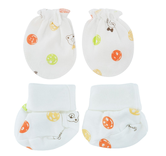 Newborn and Infant Gloves and Socks Sets for Baby Boy and Baby Girl SM7