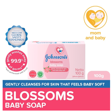 Johnson's Blossoms Baby Soap 100g - Bar Soap, Baby Essentials, Baby Care