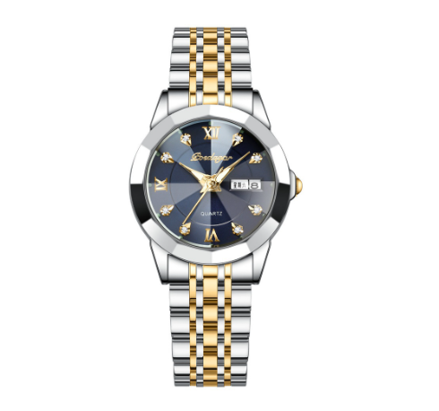 Binbond Original Luxury Stainless Steel Watch Ladies Waterproof Fashion Trend Ladies Quartz Watch F5