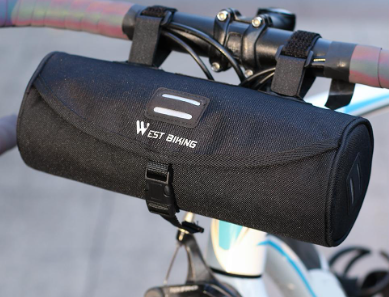 WEST BIKING Phone Holder Handlebar Bag Basket Waterproof Bike Bag Cycling Front Tube MTB Road Handlebar Pannier