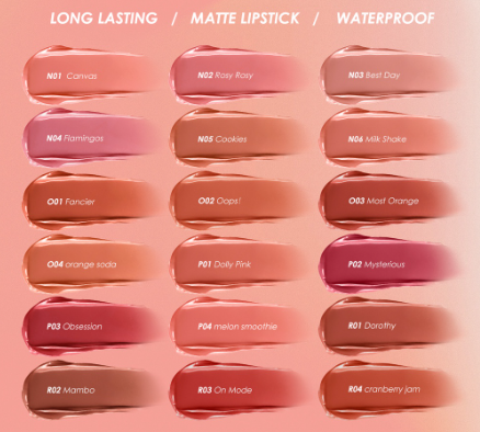 PINKFLASH Soft Matte Liquid Lipstick Waterproof Moisturizes Lip Stick
