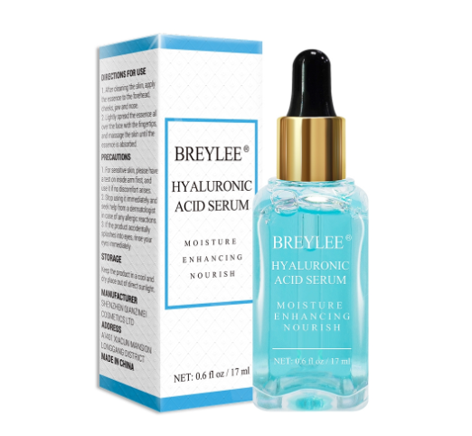 BREYLEE Hyaluronic Acid Serum Moisturizing Essence Face Skin Care Nourishing Repairing Whitening 17ML
