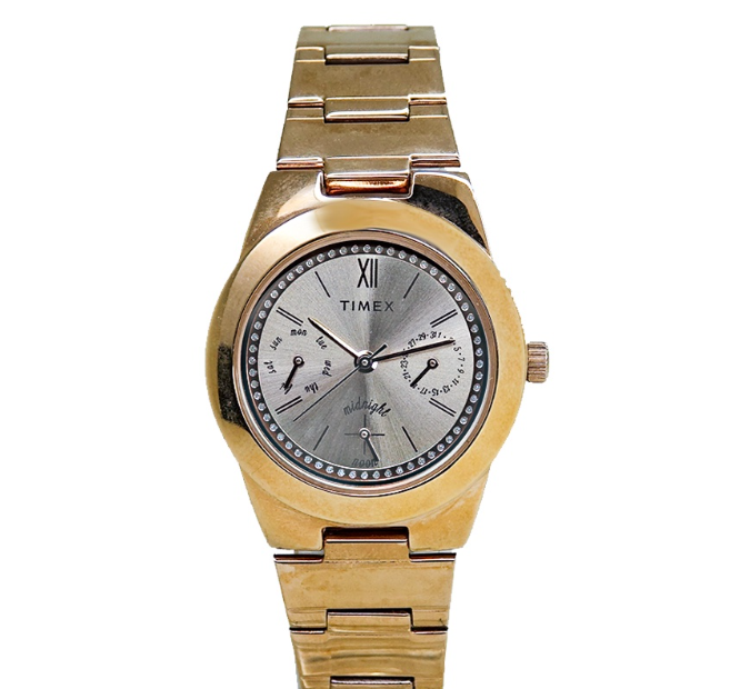 Timex J1 Series Rose Gold Stainless Steel Analog Quartz Watch For Women TW00J106E CLASSICS