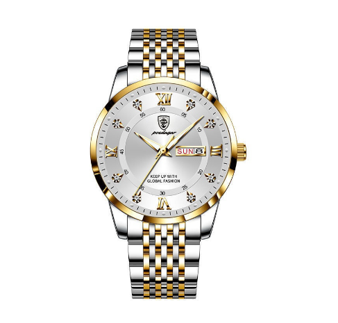 Binbond Original Luxury Fashion Business Waterproof Men's Watch Luminous Calendar Quartz Stainless Steel Men's Watch M03